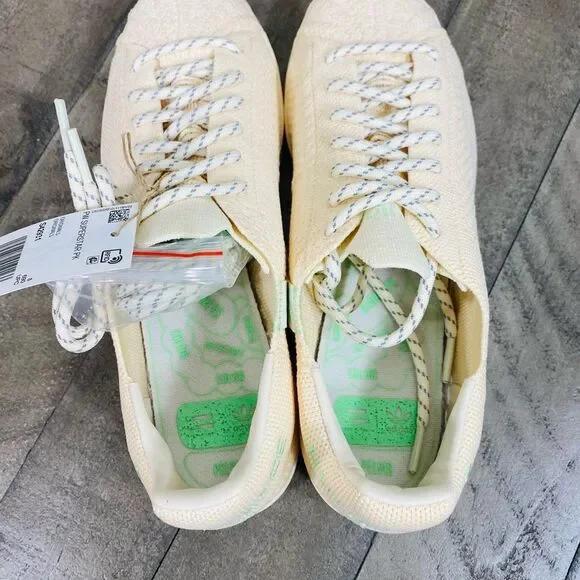 New Adidas Superstar Pharrell Primeknit Cream Men's Sneakers Size 8.5 - Picture 8 of 10